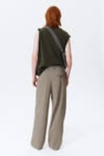 Beige meliert - Oversized-Anzugshose Uno - 3