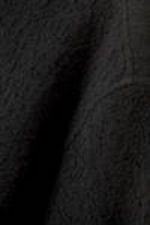 Black - Loose Structured Short Sleeve Shirt - 1