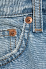 Kimberly Worn - Medium Blue - Ash Loose denim shorts - 5