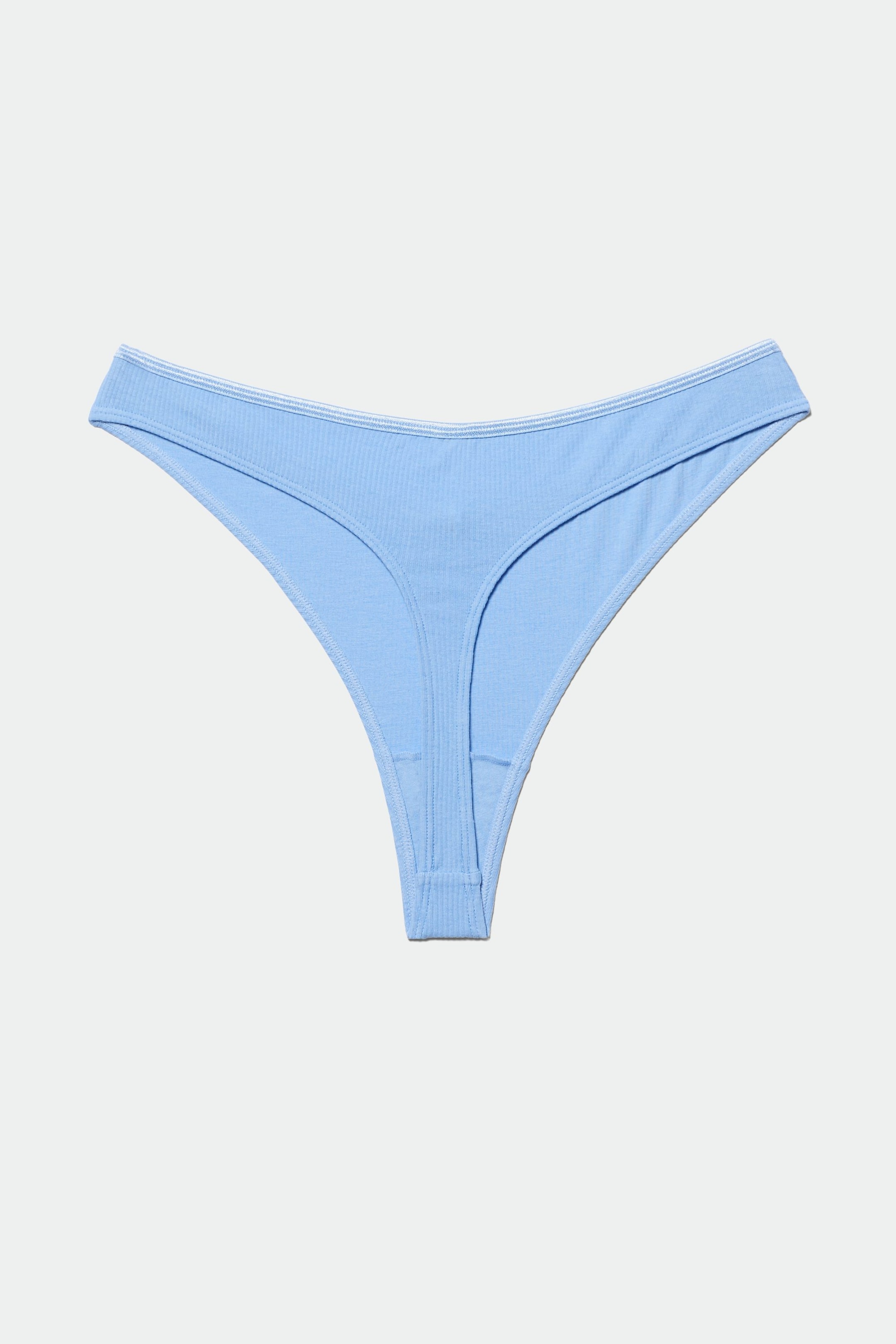 Blue - Julie V-cut Thong - 1