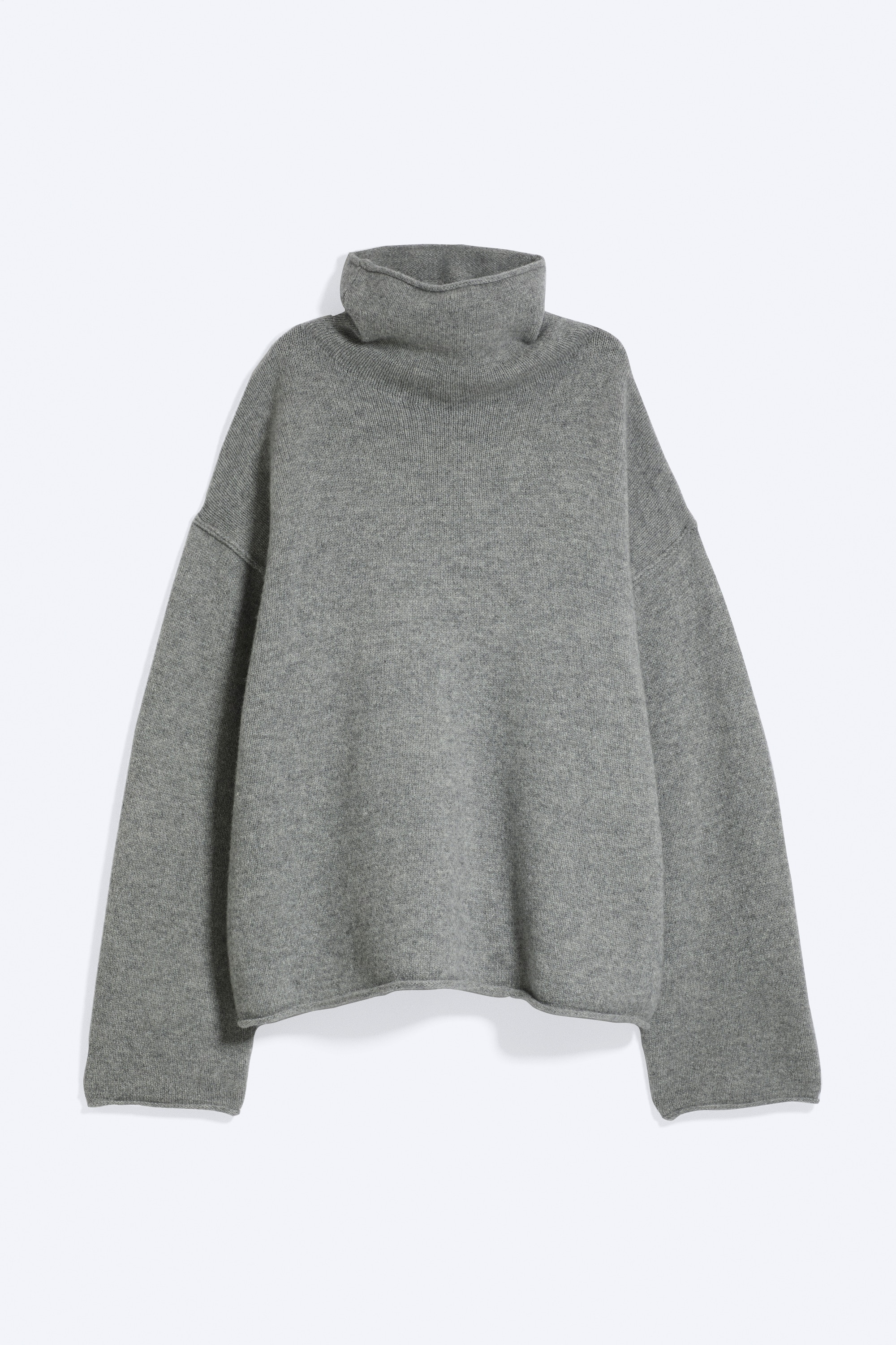 Lockerer Rollkragenpullover aus Wolle
