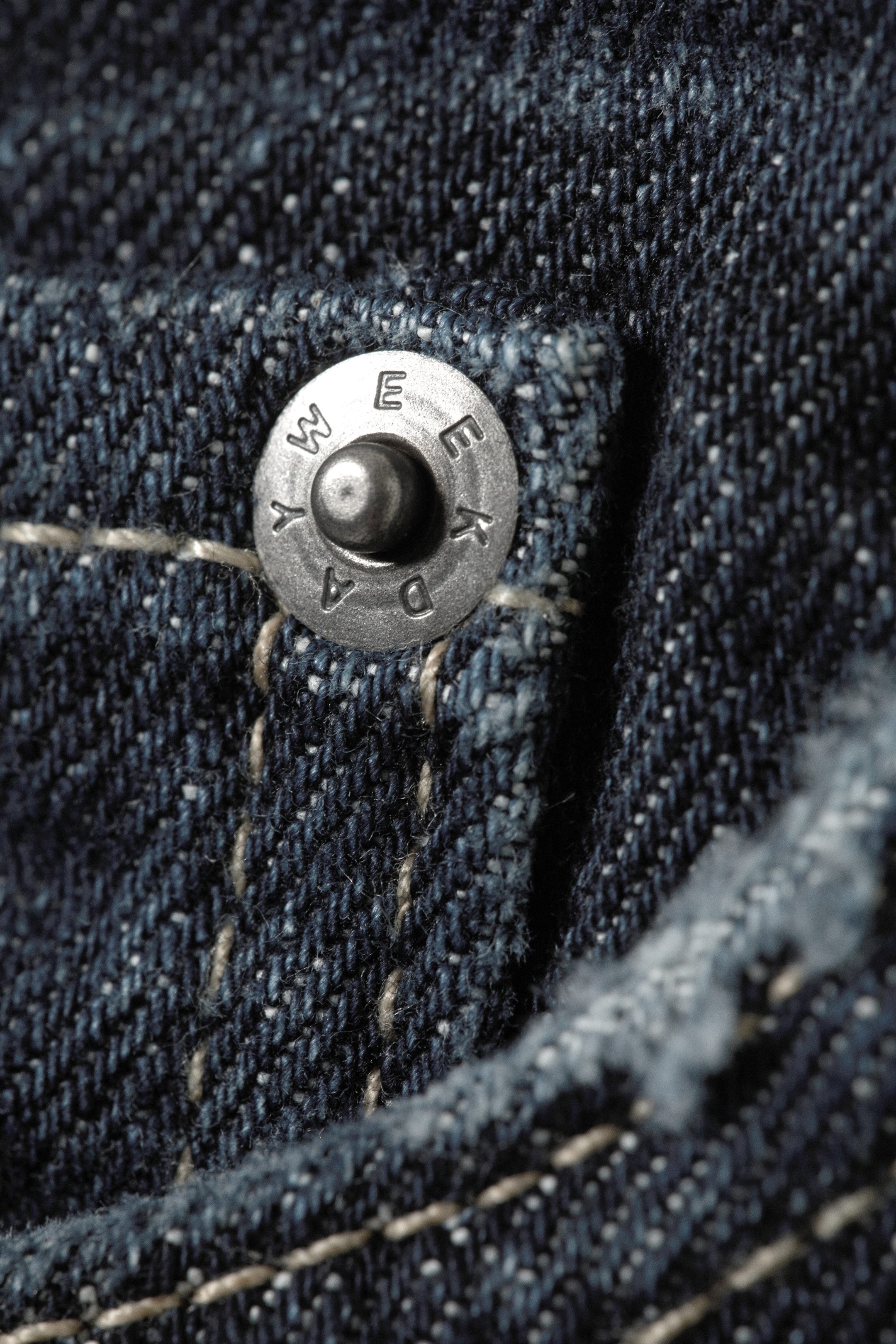 Deep Sea Blue - Dark Blue - Galaxy Mid Rise Loose Straight Leg Unisex Jeans - 7