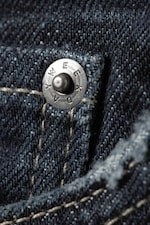 Deep Sea Blue - Dark Blue - Galaxy Mid Rise Loose Straight Leg Unisex Jeans - 7