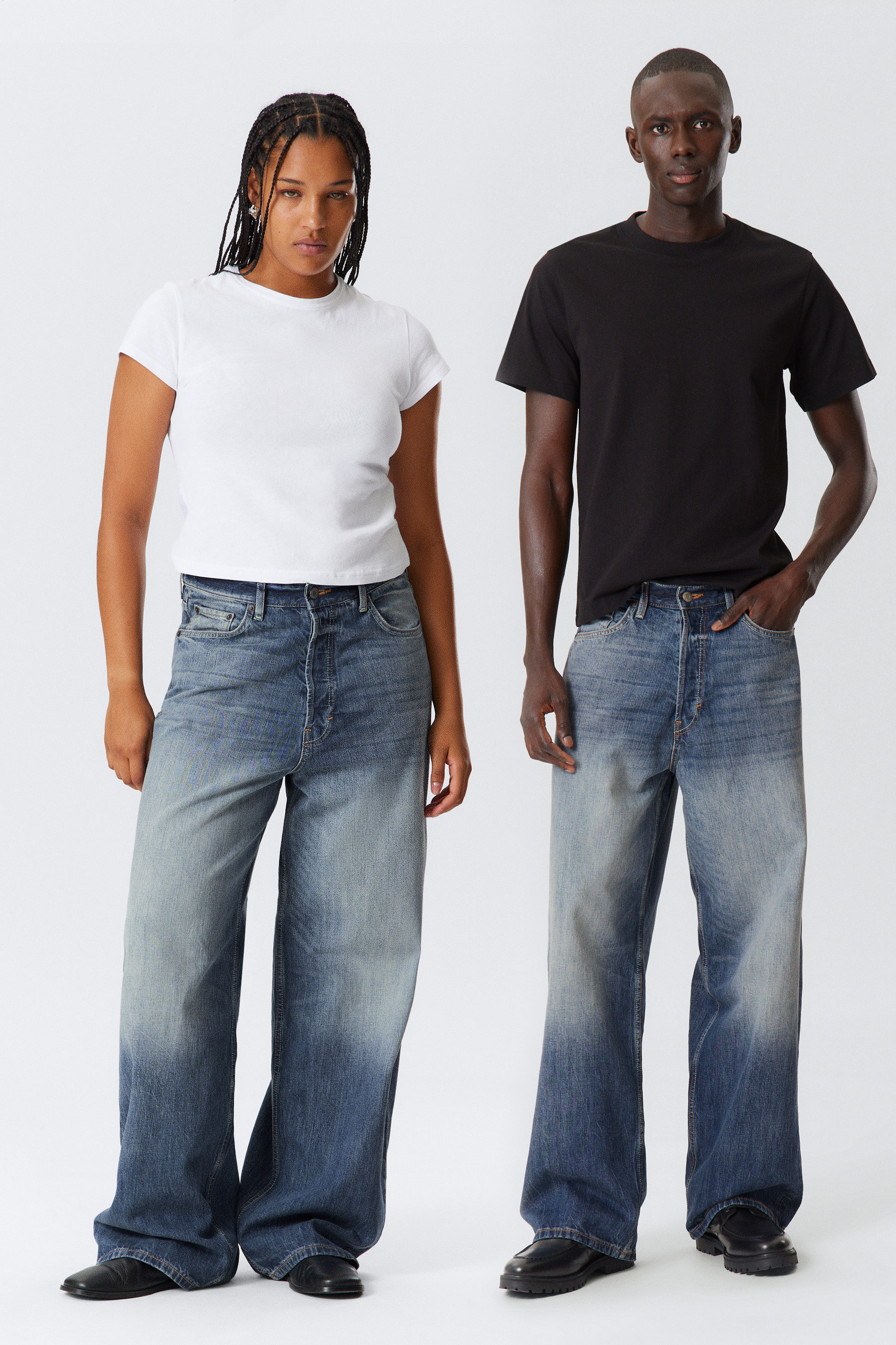 Board Blue - Medium Blue - Astro Loose Baggy Leg Jeans - 2