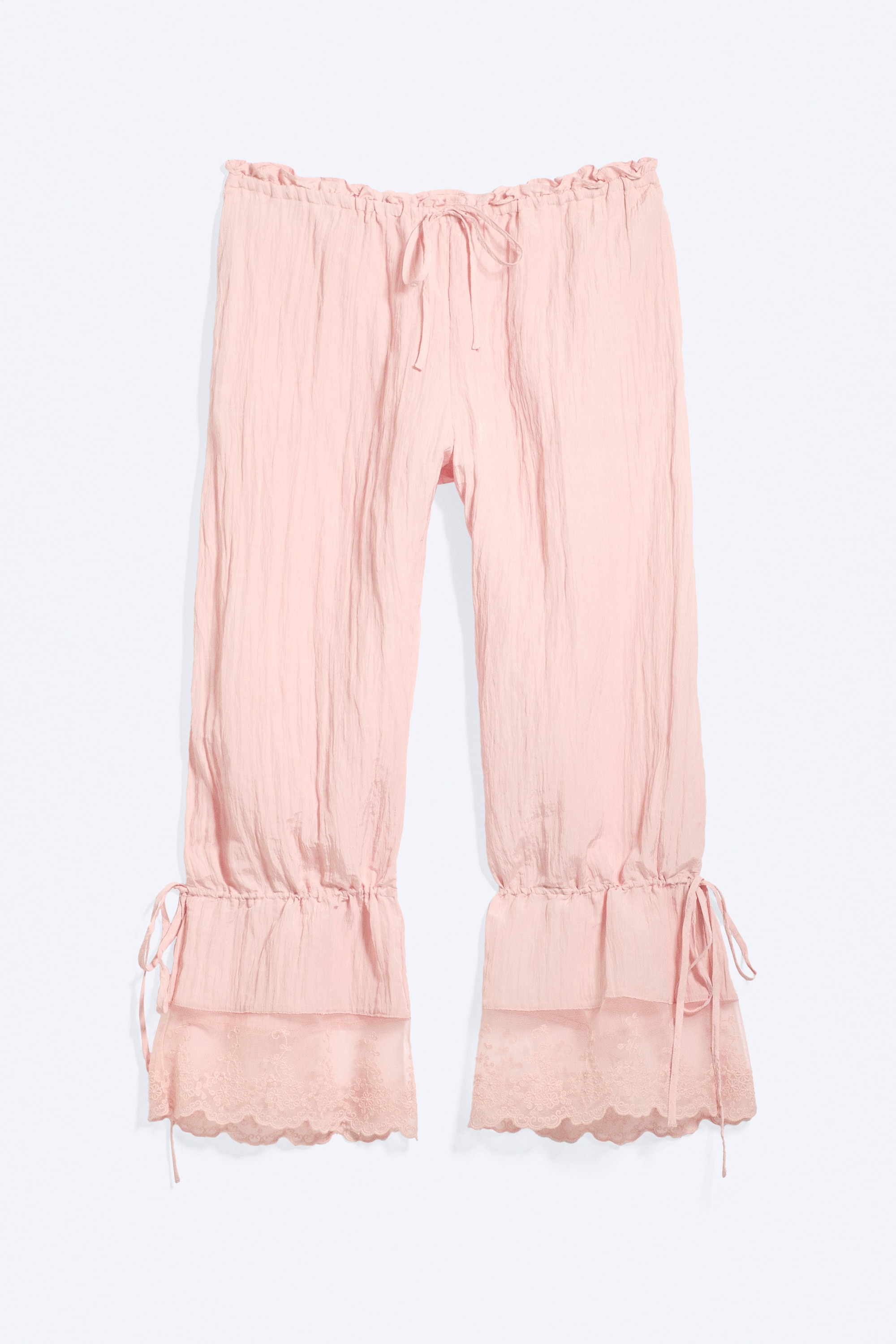 ROSABEL LOW RISE LOOSE LACE-TRIM BLOOMERS
