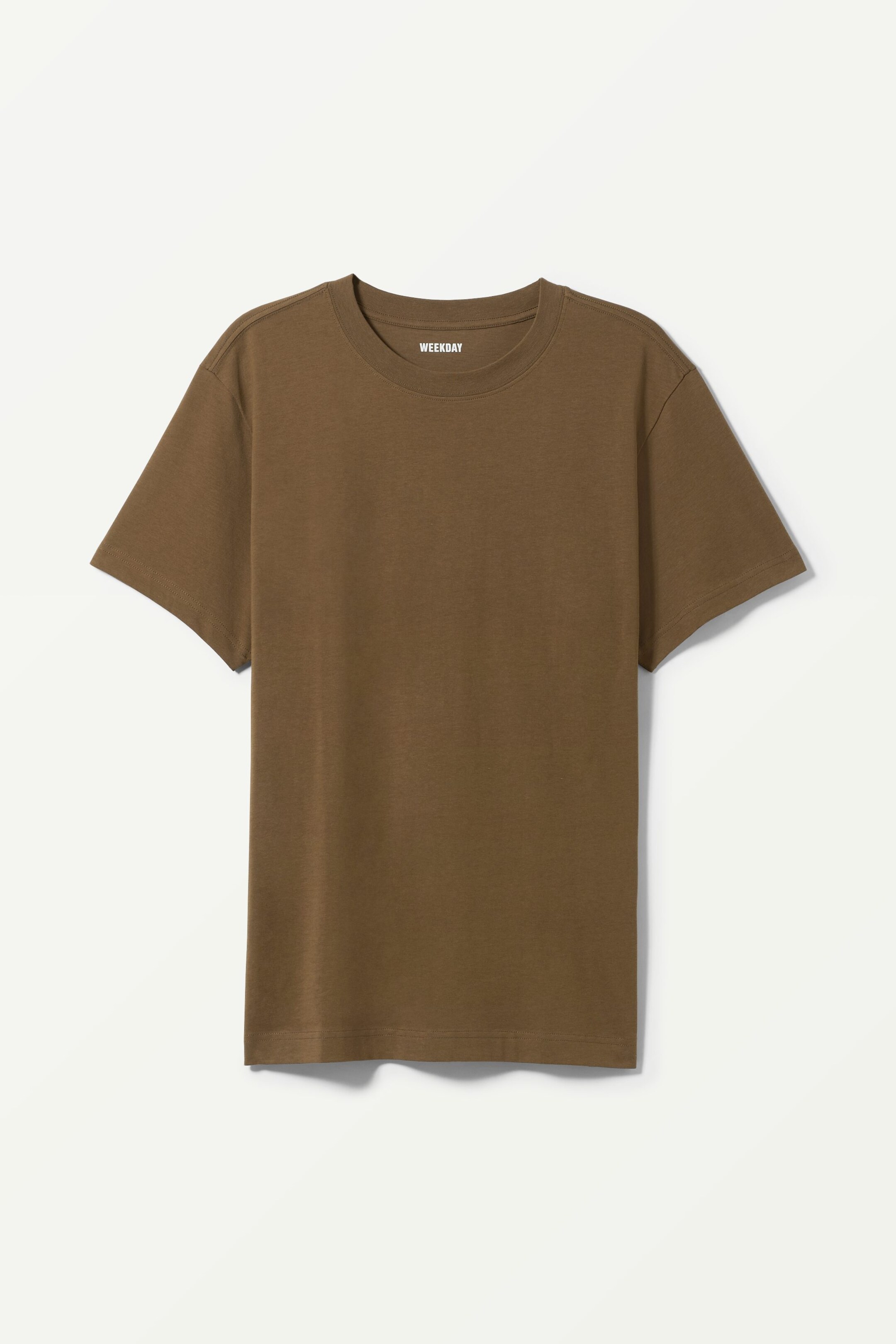 Khaki - Mittelschweres lockeres T-Shirt - 0
