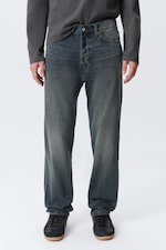 Kourtney Blue - Dark Blue - Space Mid Rise Relaxed Straight Leg Jeans - 1