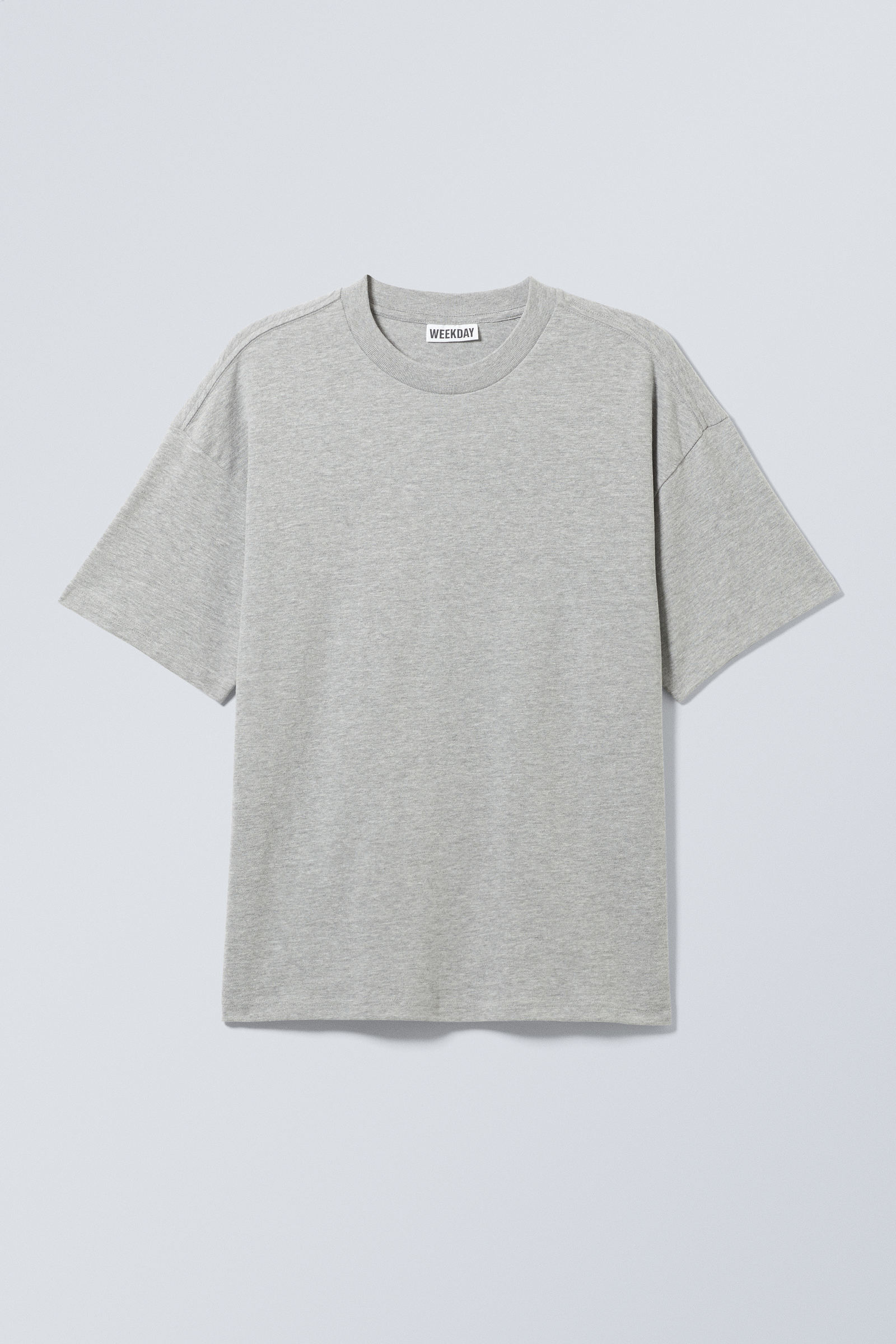 great boxy heavyweight t-shirt - Light Grey | Weekday WW
