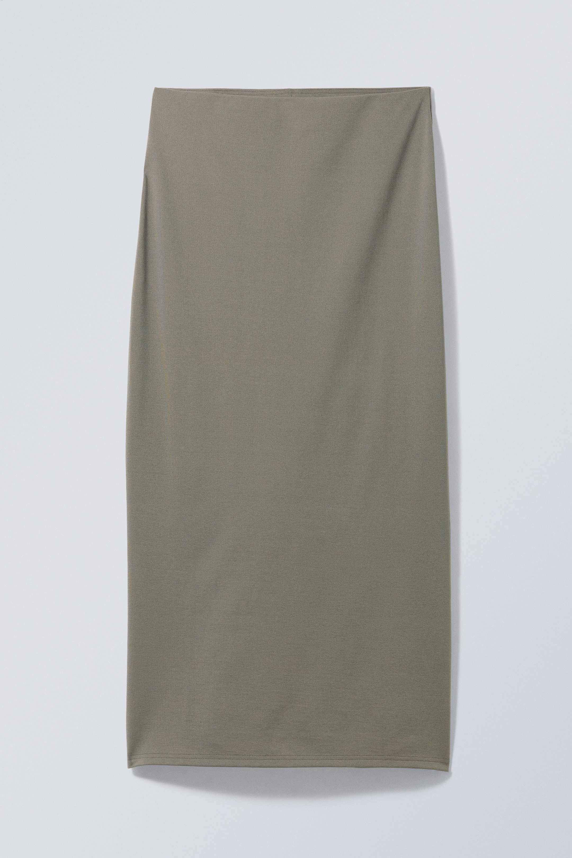 Taupe - Johanna Long Pencil Skirt - 1