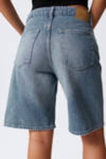 Blue Fade - Mittelblau - Monterey Low Rise Denim Shorts - 4