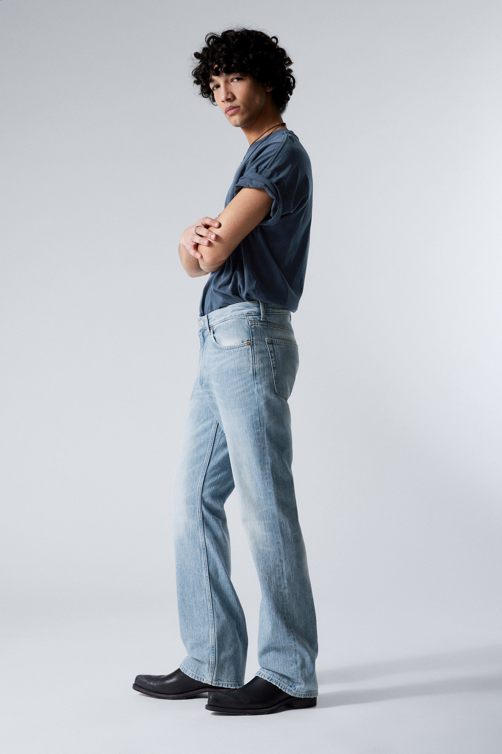 【mnem】Merin Stud Bootcut Pants 227207_C2806