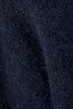 Marineblau meliert - Strickpullover aus einer Wollmischung - 5