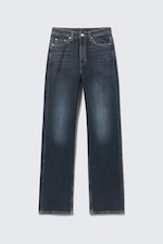 Angel Blue - Dark Blue - Rowe Super High Waisted Regular Straight Leg Jeans - 5