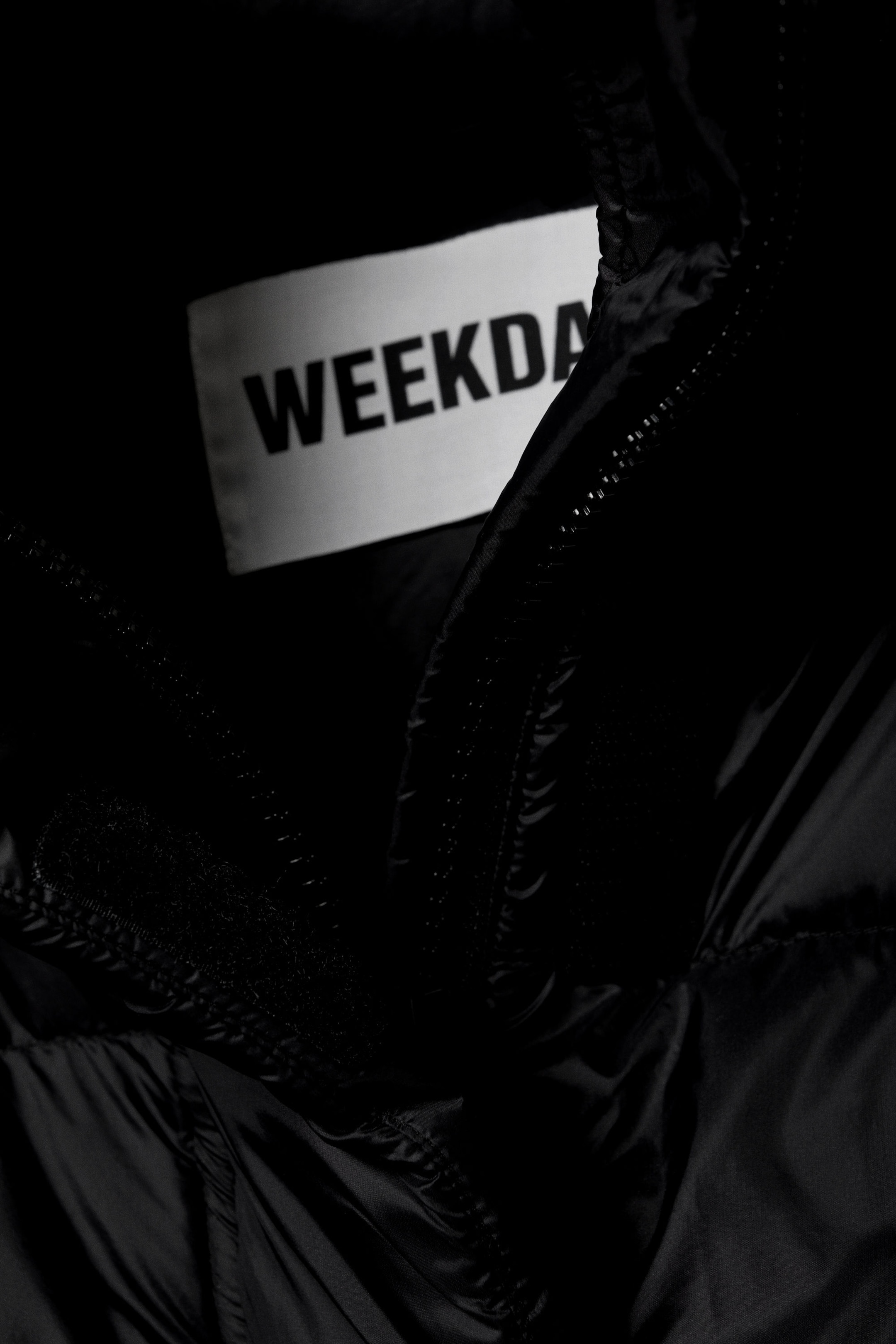 Black - Oversized Recycled Down Puffer Jacket - 1