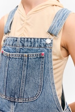 Fresh Blue - Mittelblau - Klassische Denim-Latzhose aus Baumwolle - 1