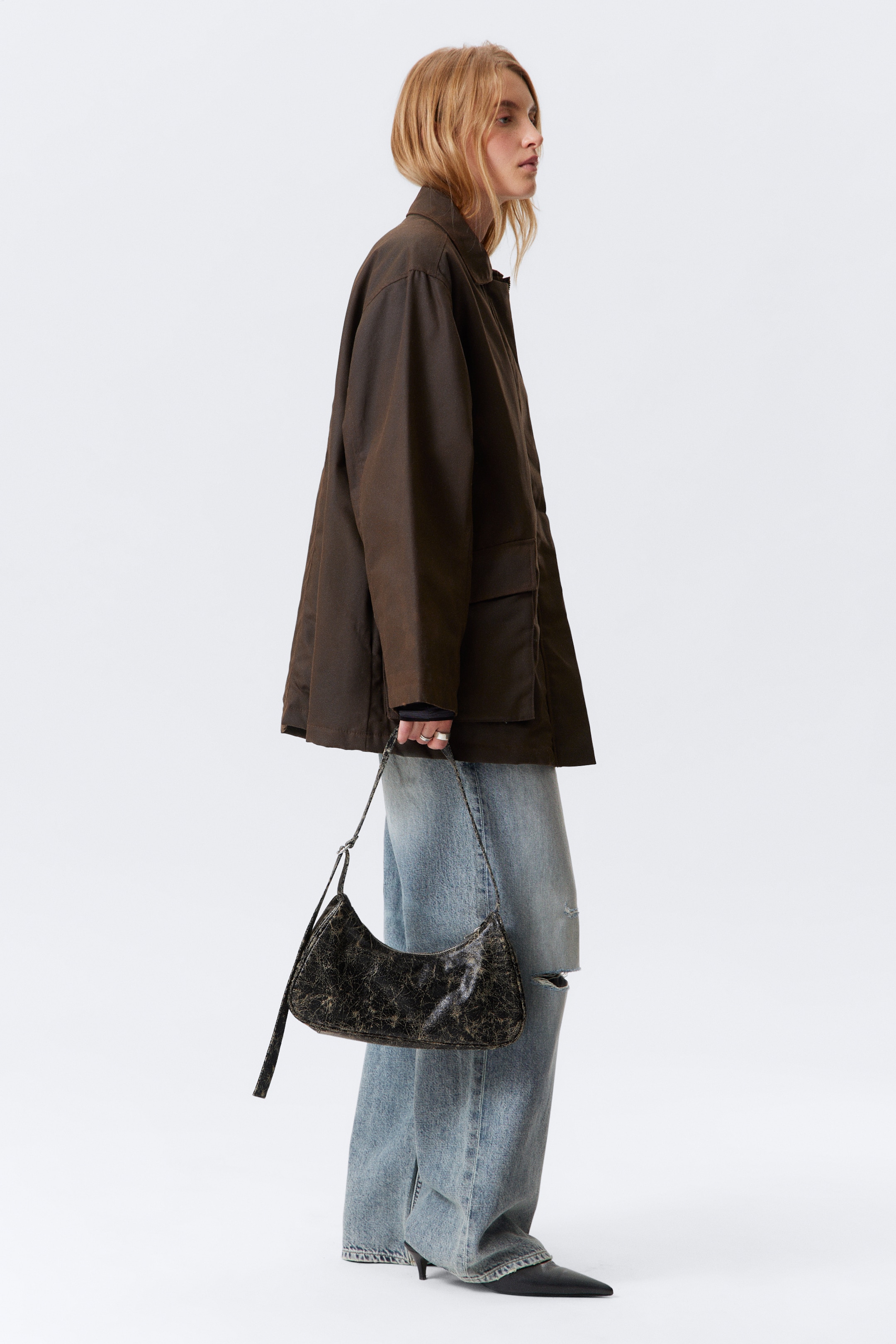 Größeres Bild anzeigen: Utility-Wachsjacke aus Baumwolle - Dunkelbraun - Ladies | H&M AT 4