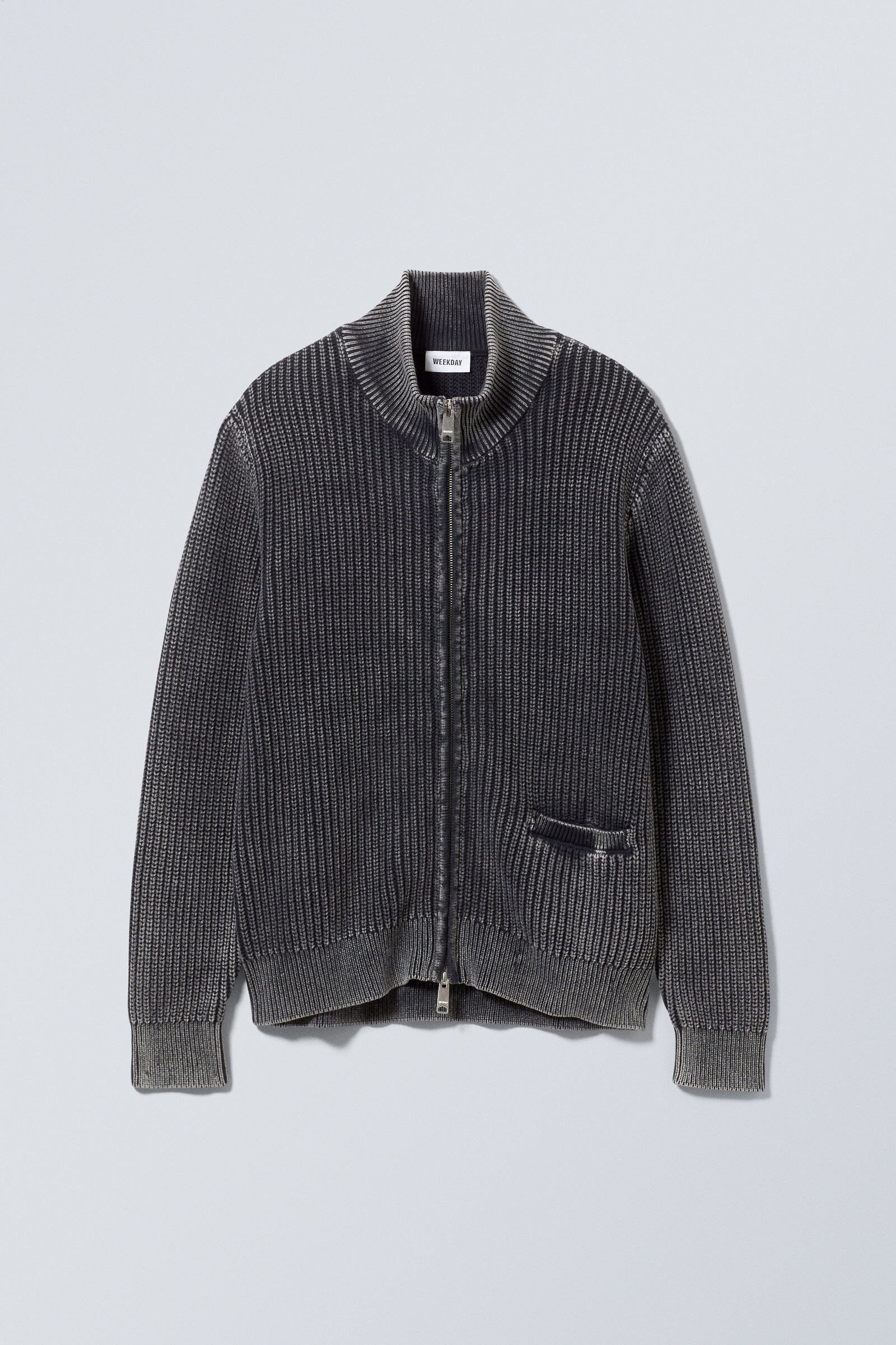 mattias regular cardigan - Washed Black | Weekday WW