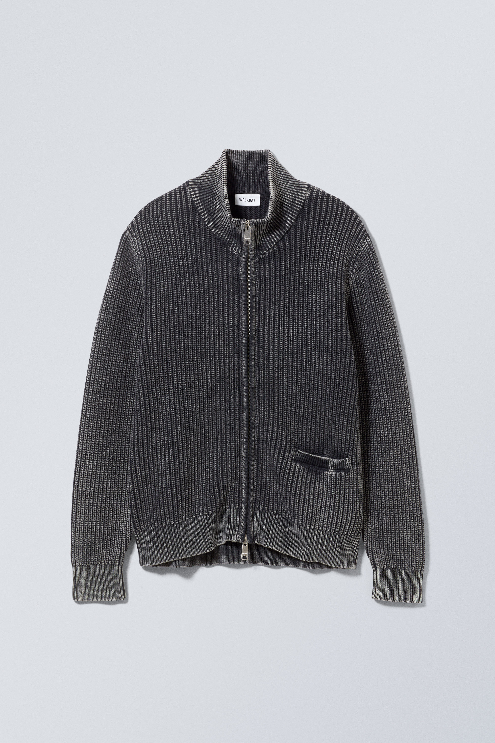 mattias regular cardigan - Washed Black | Weekday WW