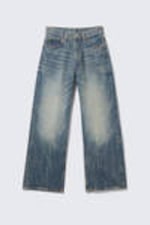 Blue Ray - Dark Blue - Looser jeans met normale taille en wijde pijpen - 4
