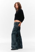 Aegean tie dye - Peggy Low Rise Loose Baggy Leg Jeans - 2