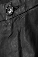 Black - Dave Loose Coated Trousers - 1