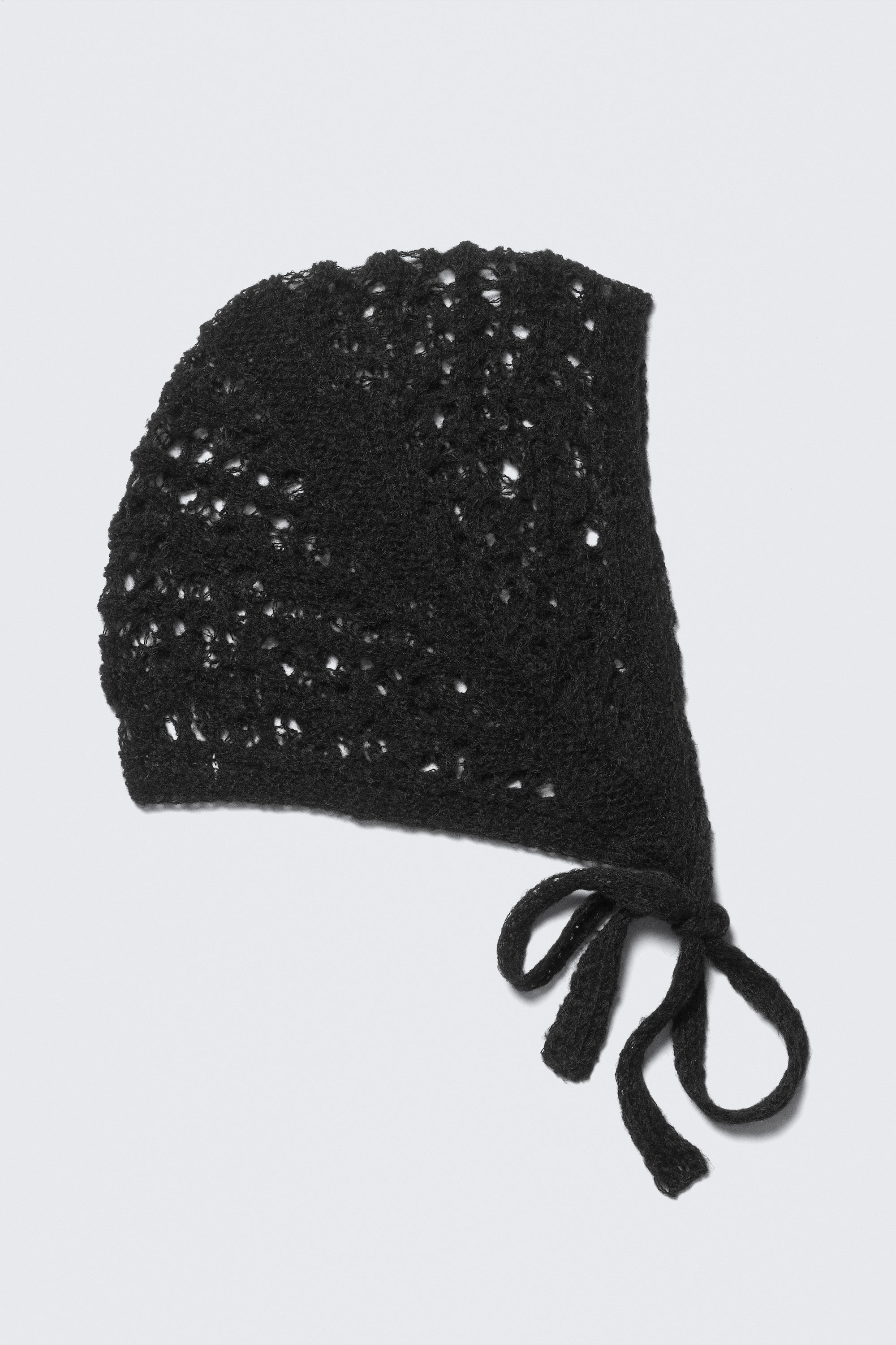 soft knitted bonnet - Black | Monki WW