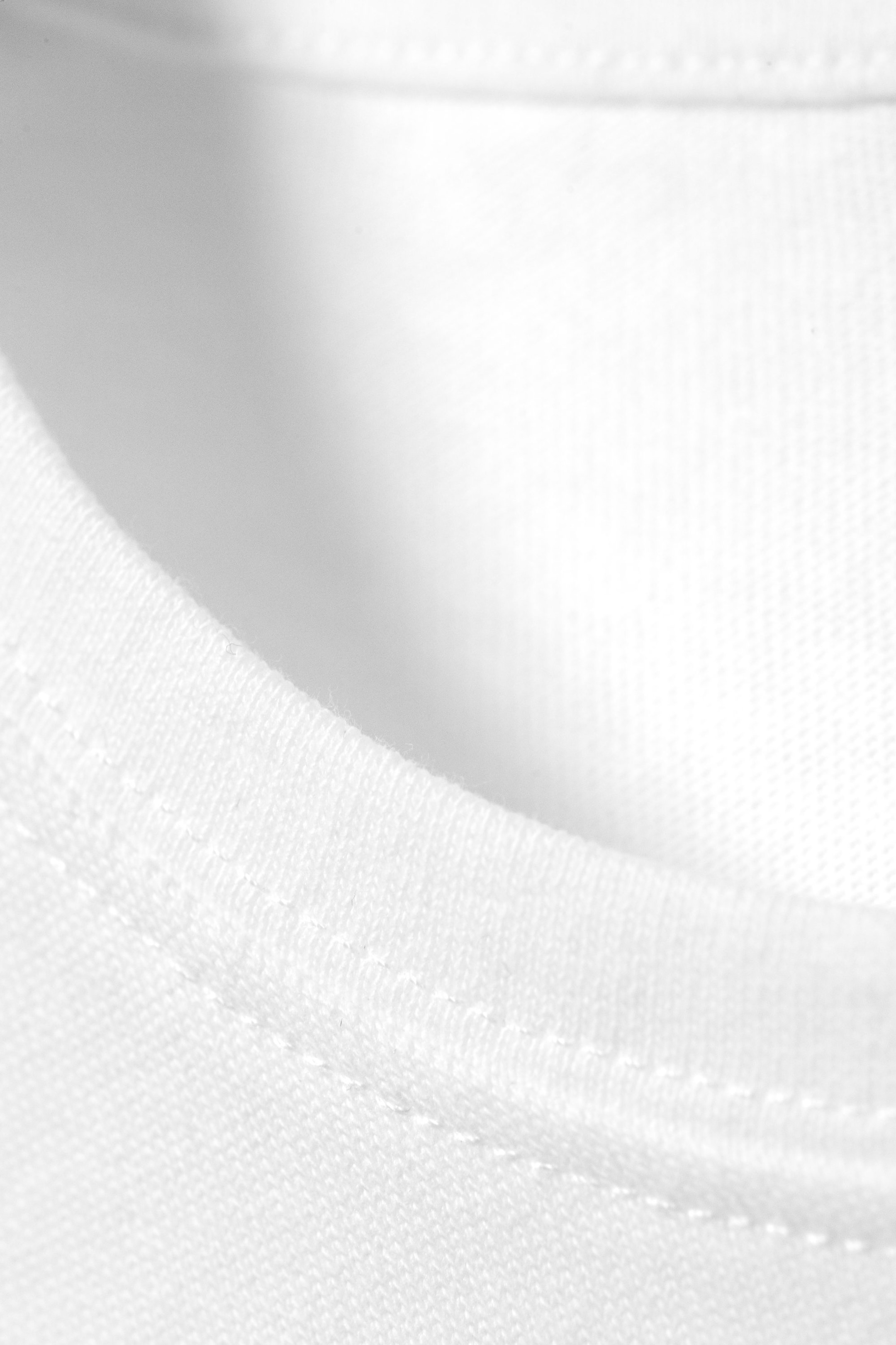 Blanc - T-shirt coton ajusté manches courtes - 4