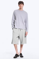 Gedecktes Lila - Boxy Longsleeve mit lockerer Passform - 1