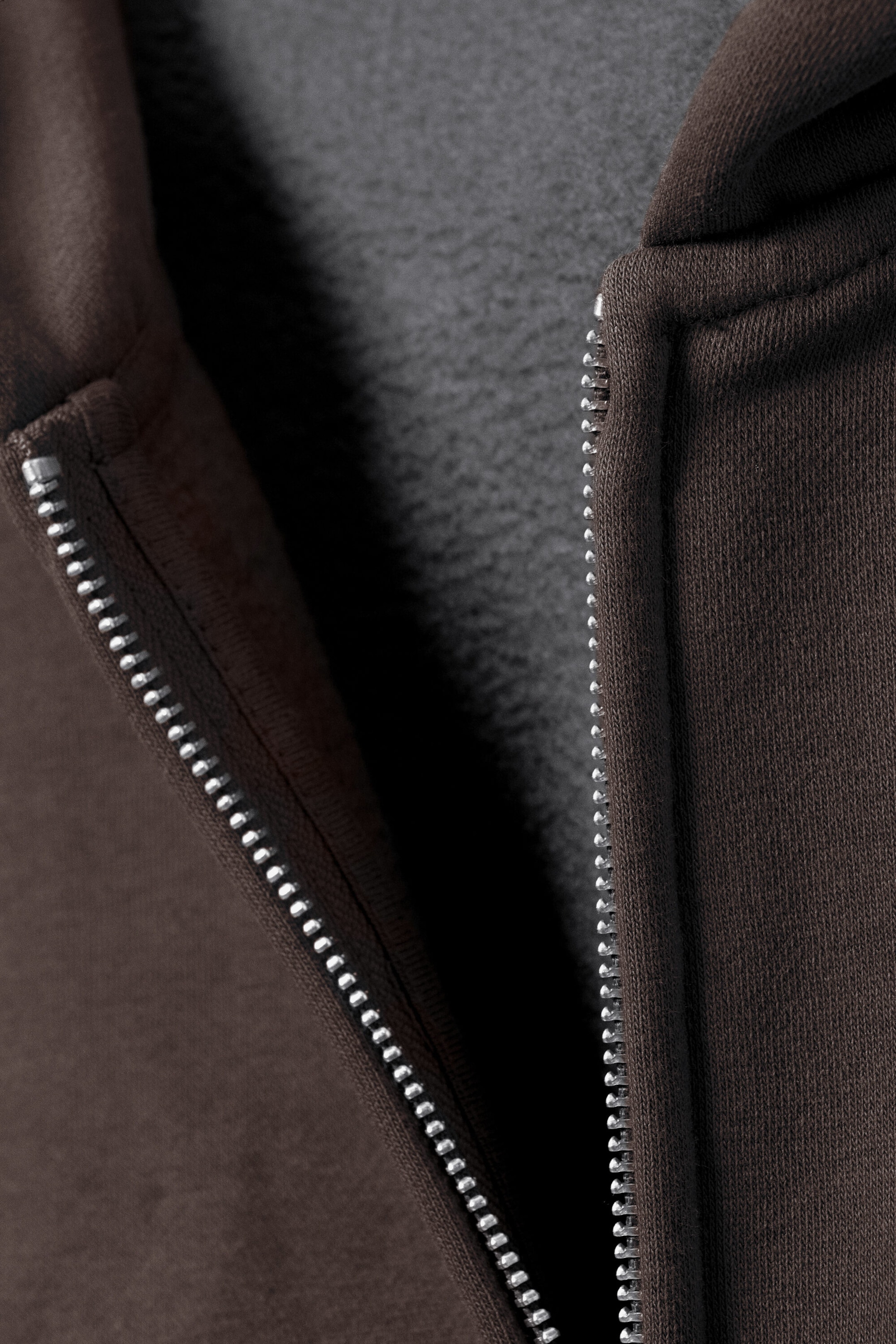 Mørkegrå - Loose Fit Zip Hoodie - 6
