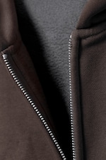Mørkegrå - Loose Fit Zip Hoodie - 6
