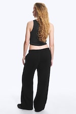 Black - Loose Long Heavyweight Sweatpants - 7