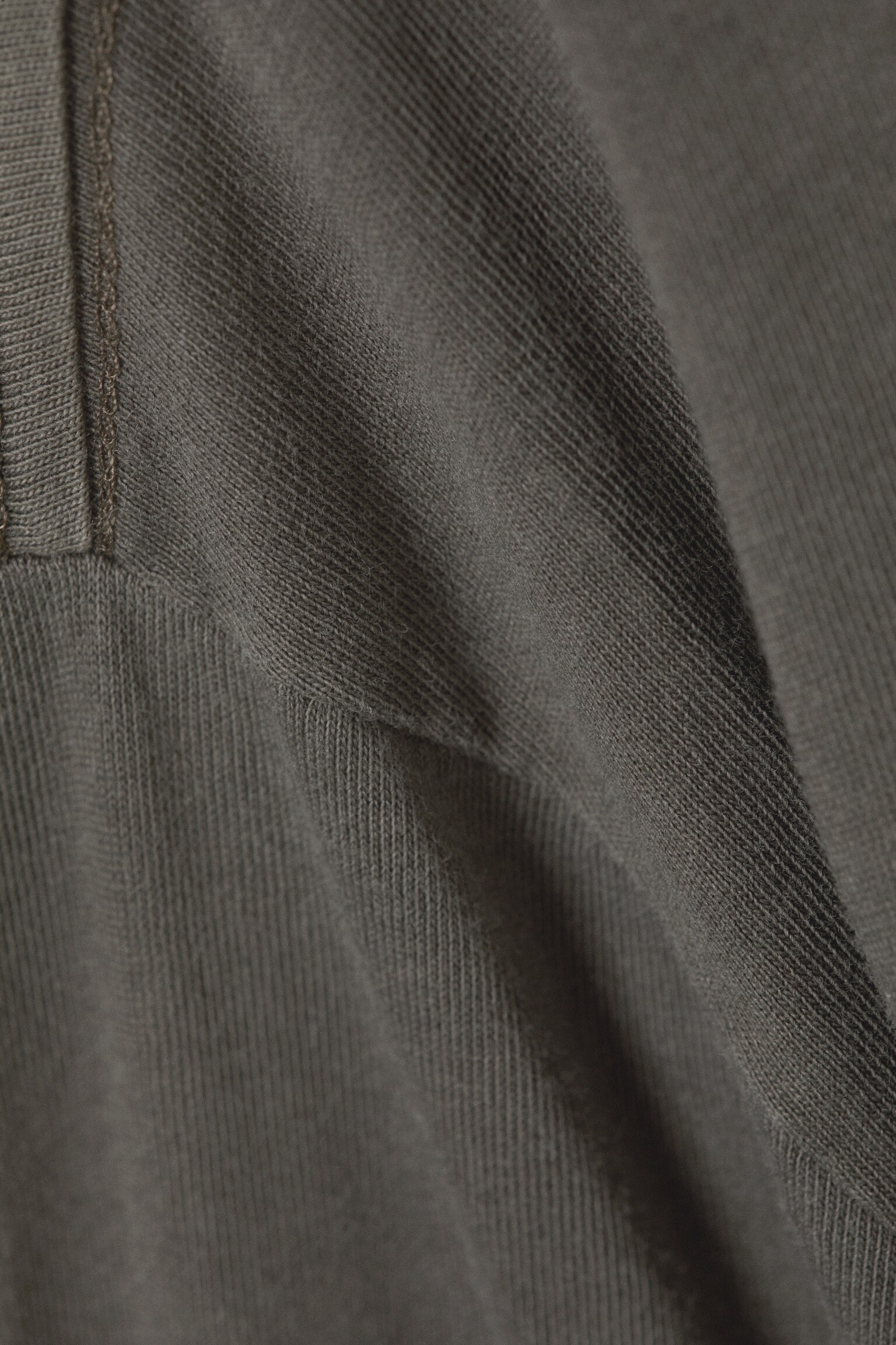 Relaxed Long-Sleeved Pyjama T-shirt - Dark Mole/Blue/White - 3