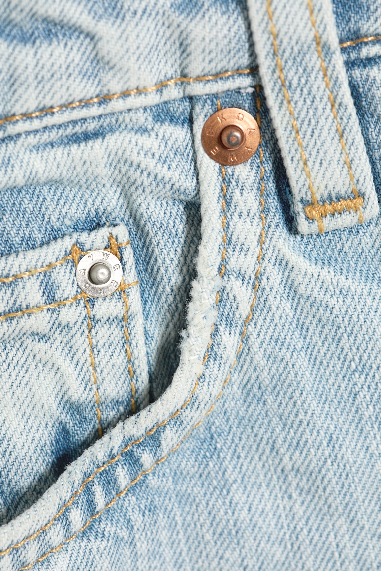 Atom low waist Regular knälånga jeansshorts - Dream Blue - Ljusblå/Blue Rinse - Mörkblå - 5