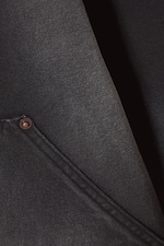 Washed Black - Relaxed Washed Utility Jacket - 5