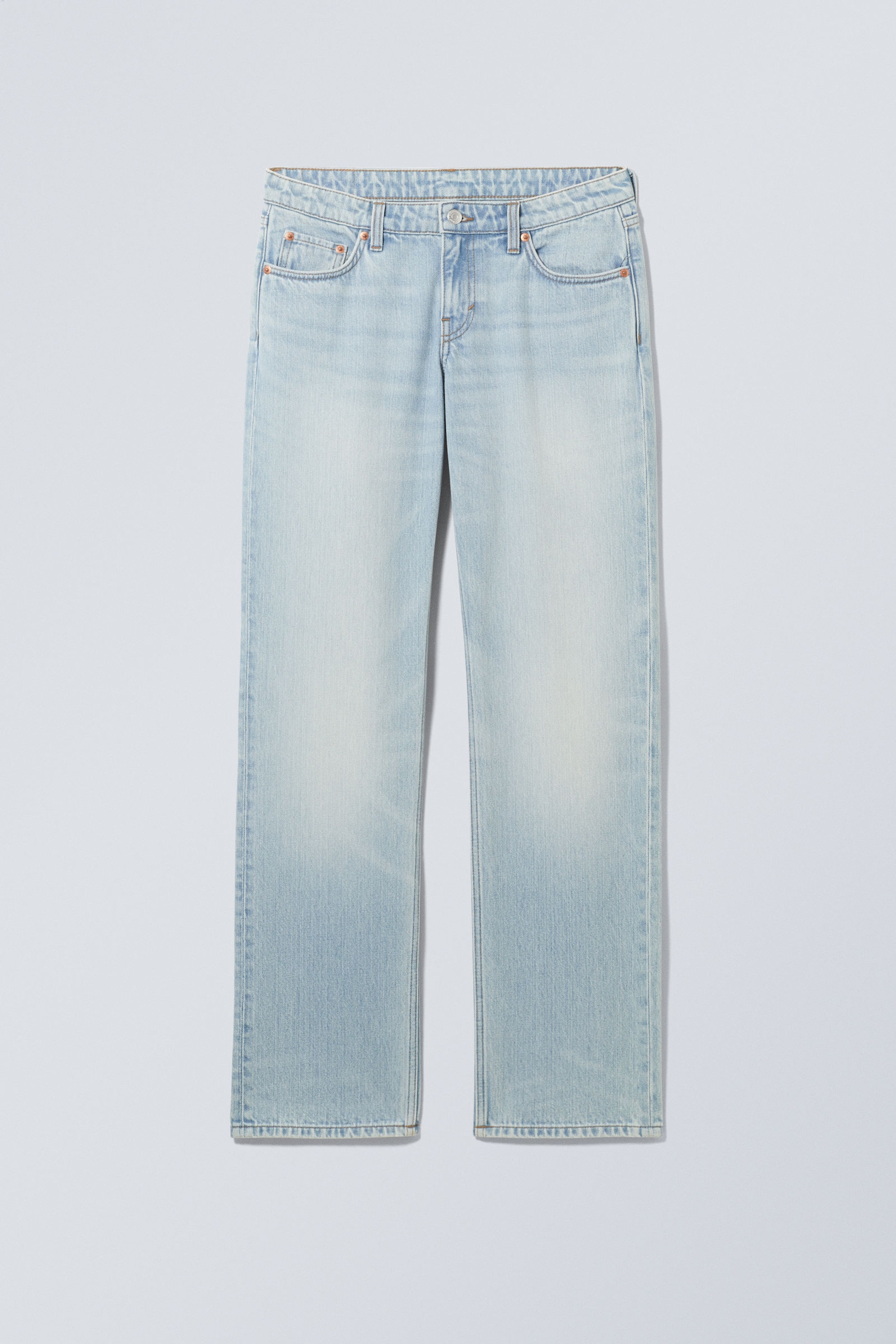 Aeon Blue - Light Blue - Arrow Low Rise Regular Straight Leg Jeans - 5