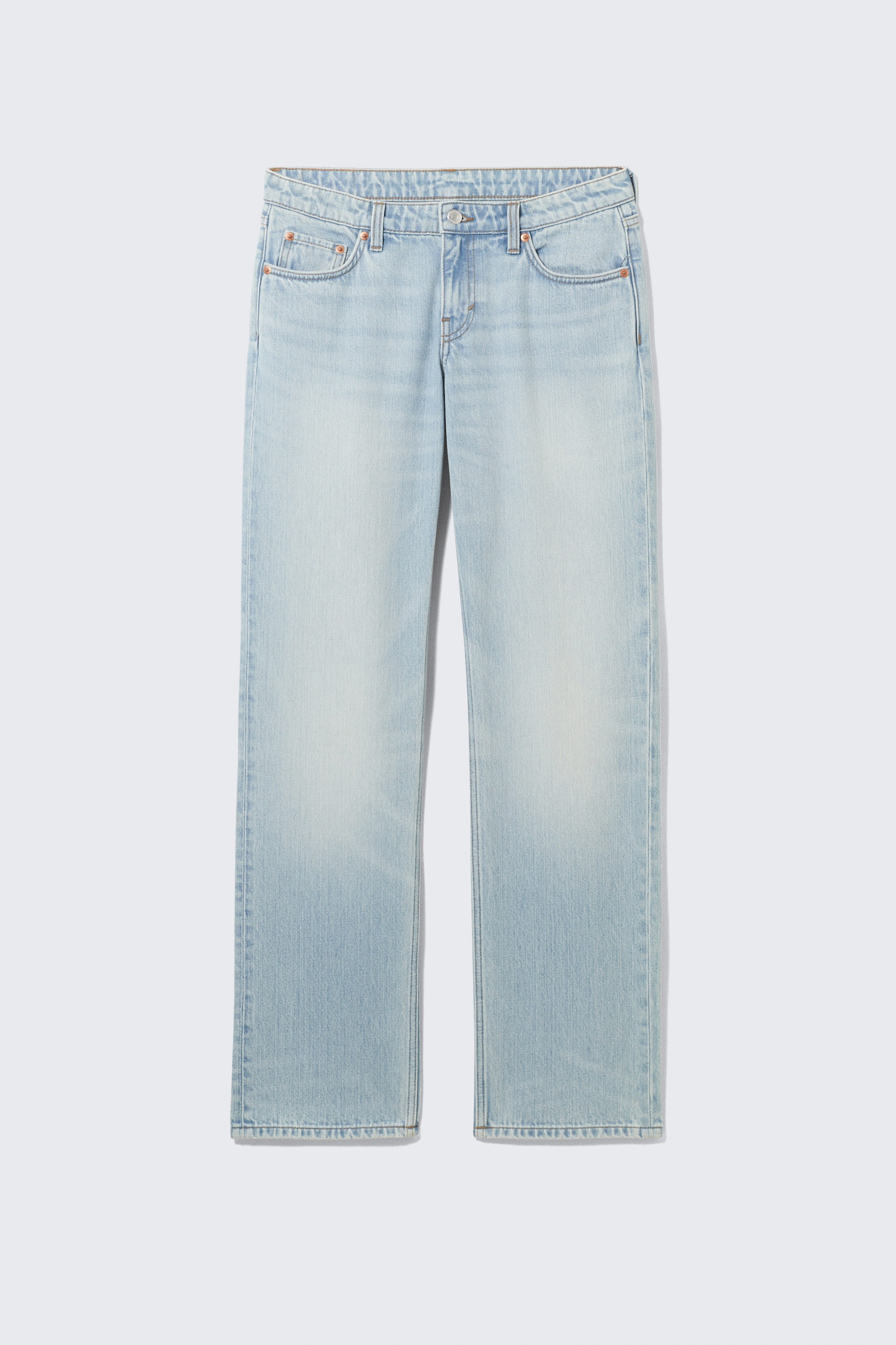 Aeon Blue - Light Blue - Arrow Low Rise Regular Straight Leg Jeans - 5