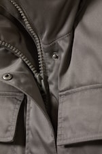 Dark Grey - Oversized Padded Utility Vest - 7