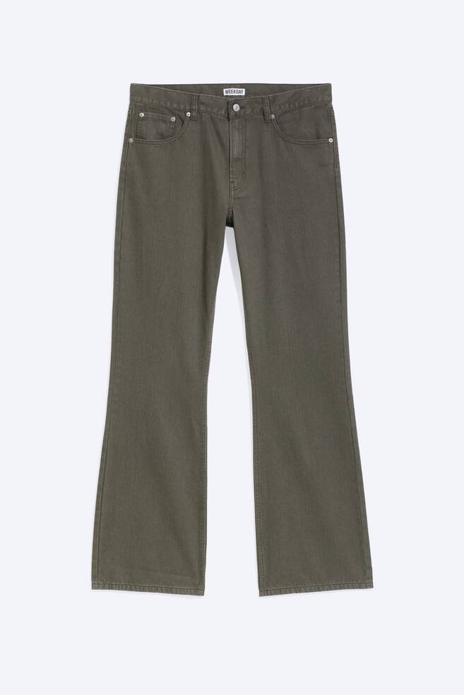 Mercury Bootcut-Hose im 5-Pocket-Design - Ausgewaschenes Dunkelgrau/Beige - 1