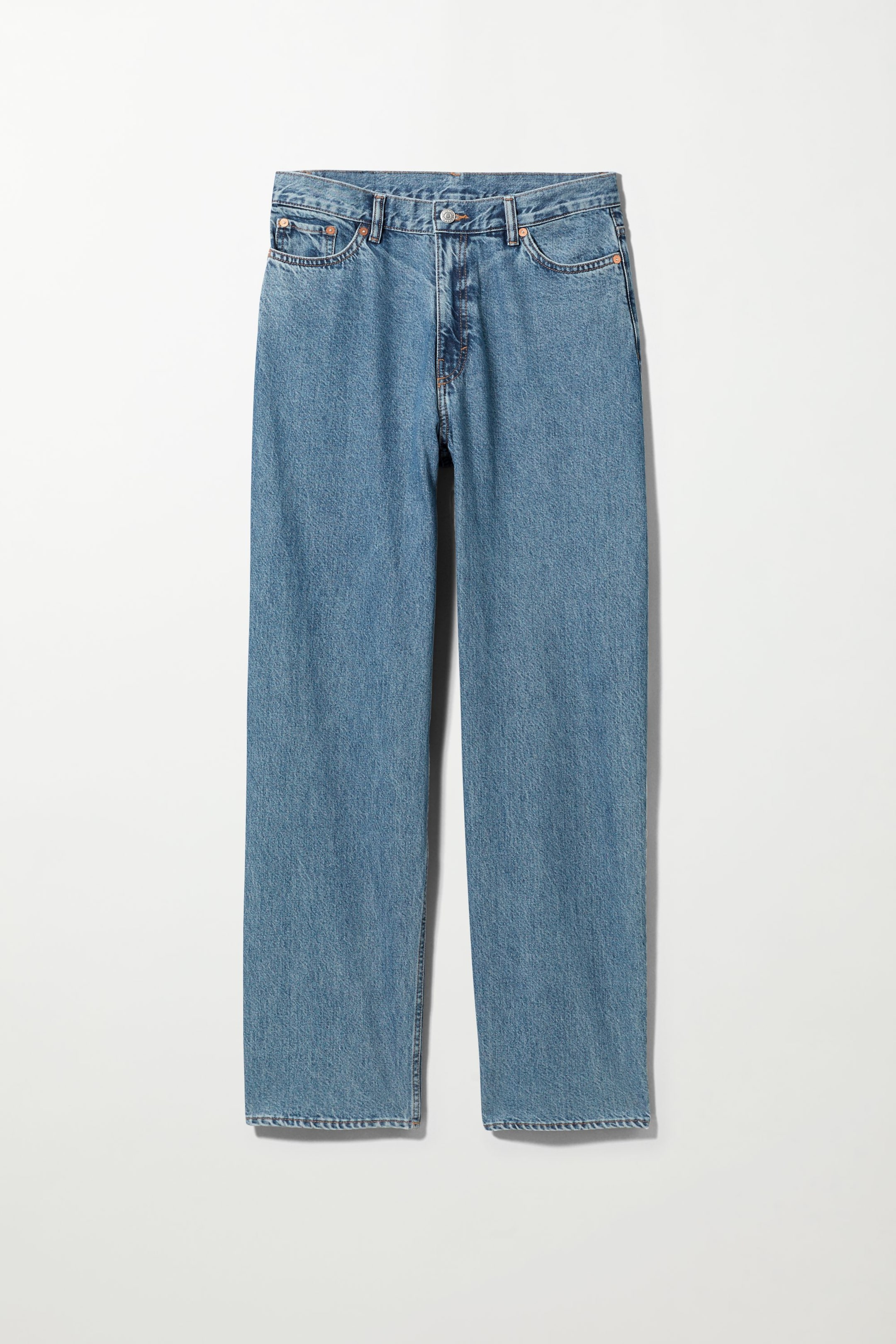 90's Blue - Jean ample jambe large taille mi-haute Rail - 0