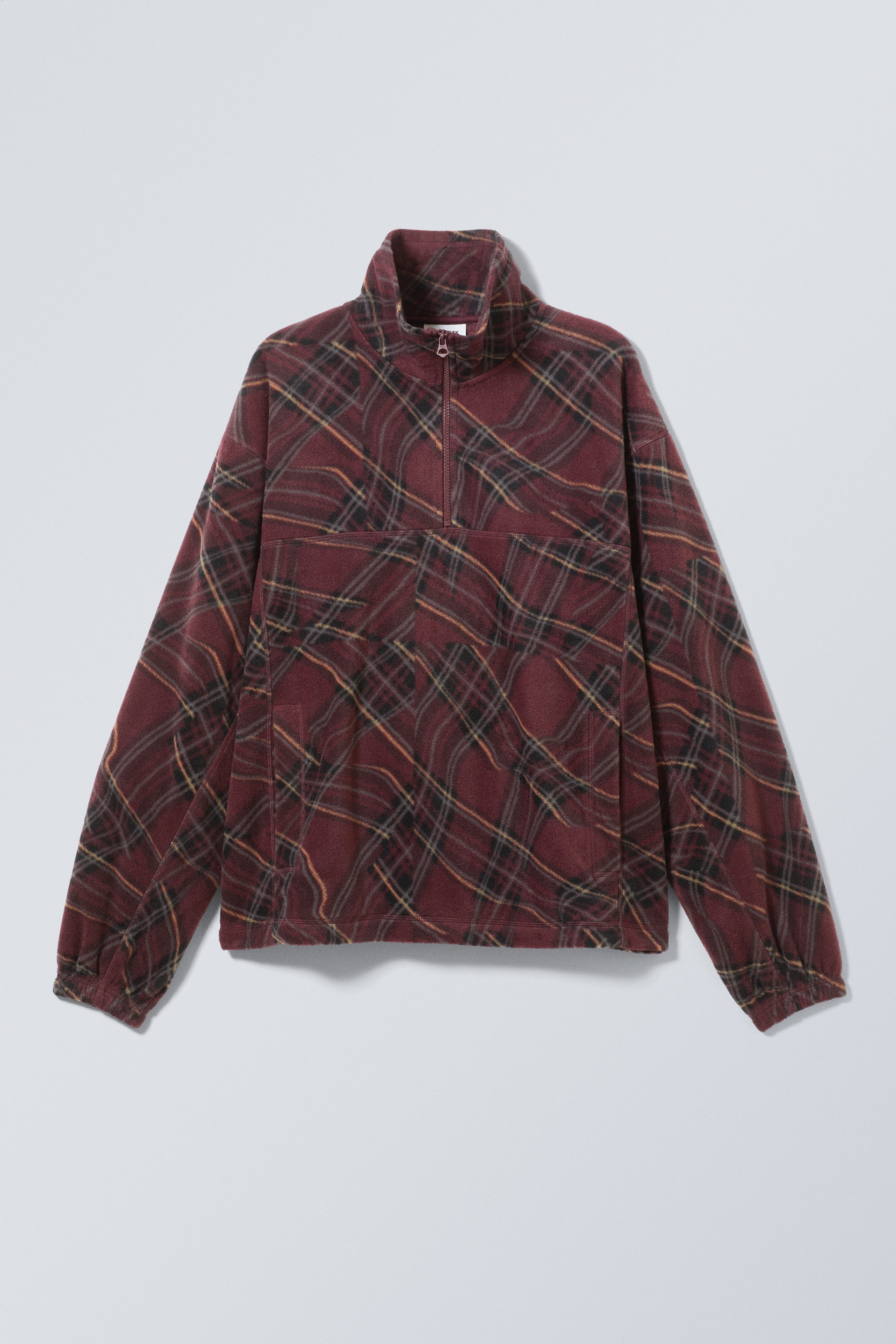 Wavey Checks - Patrik Graphic Halfzip Sweater - 0