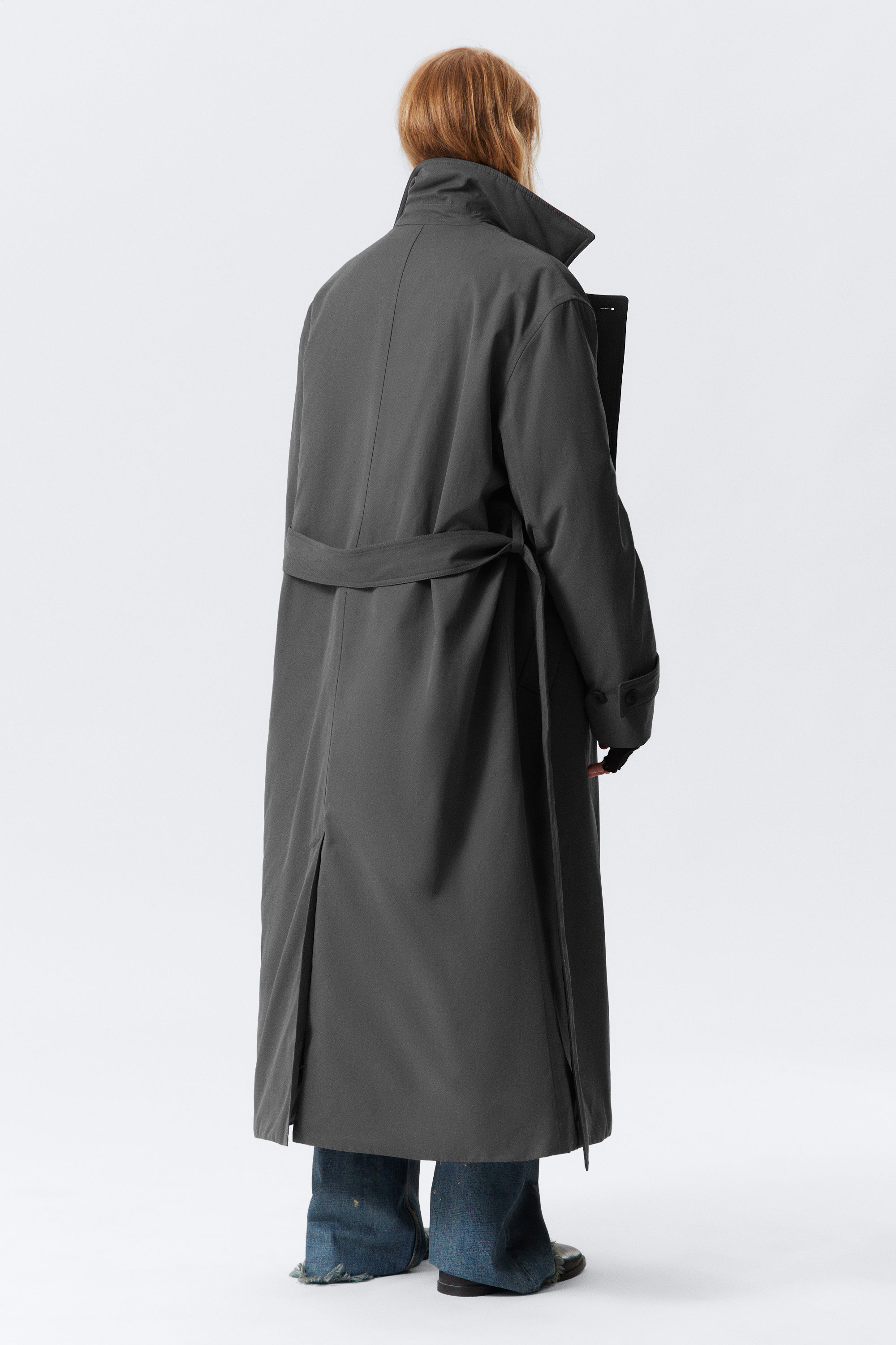 ジャケット・アウター melt the lady wide trench coat gray meltthelady wide trench coat グレー