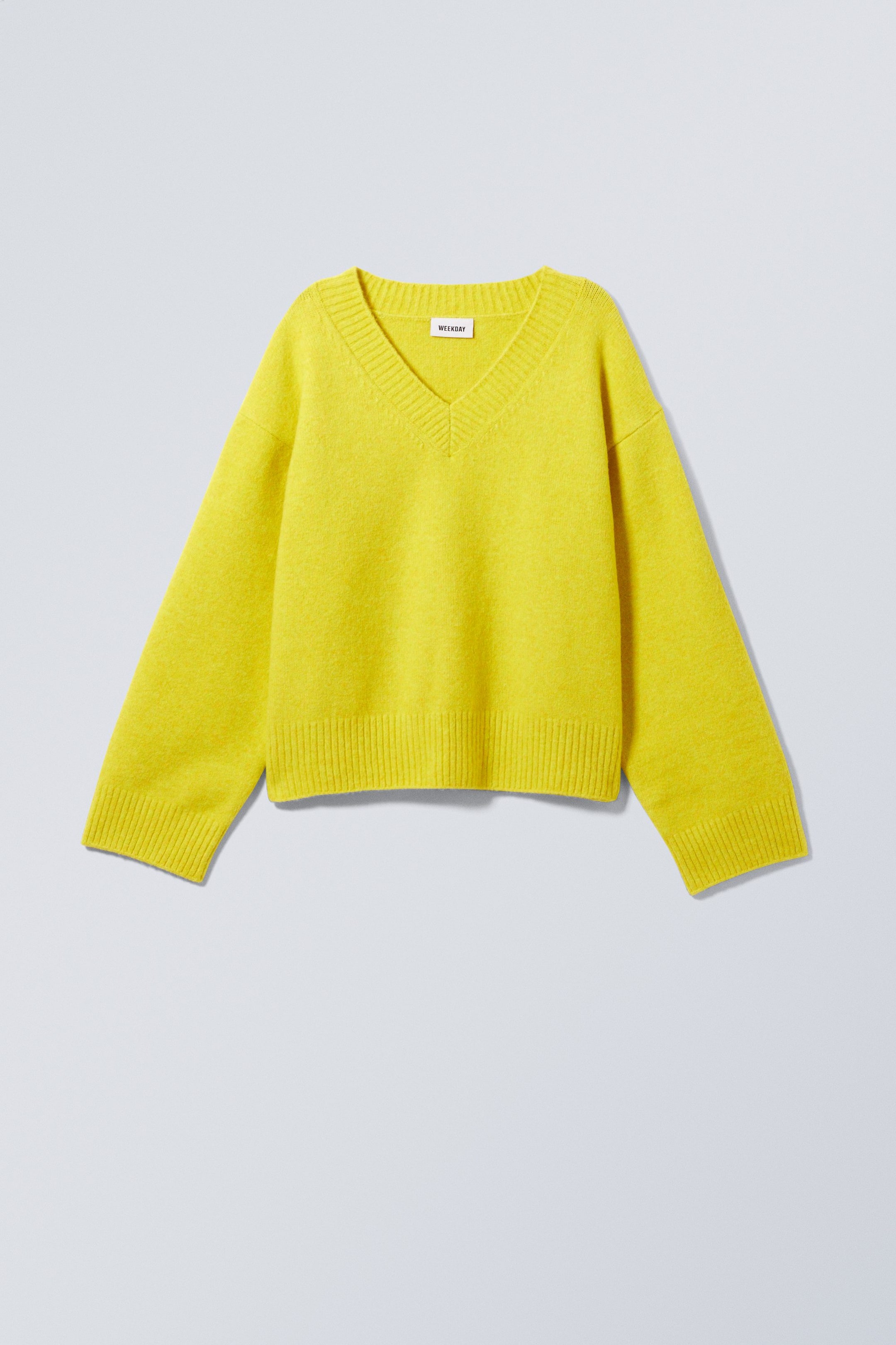 Grösseres Bild ansehen: Pullover Ergo mit V-Ausschnitt - Gelb - DAMEN | H&M CH 1