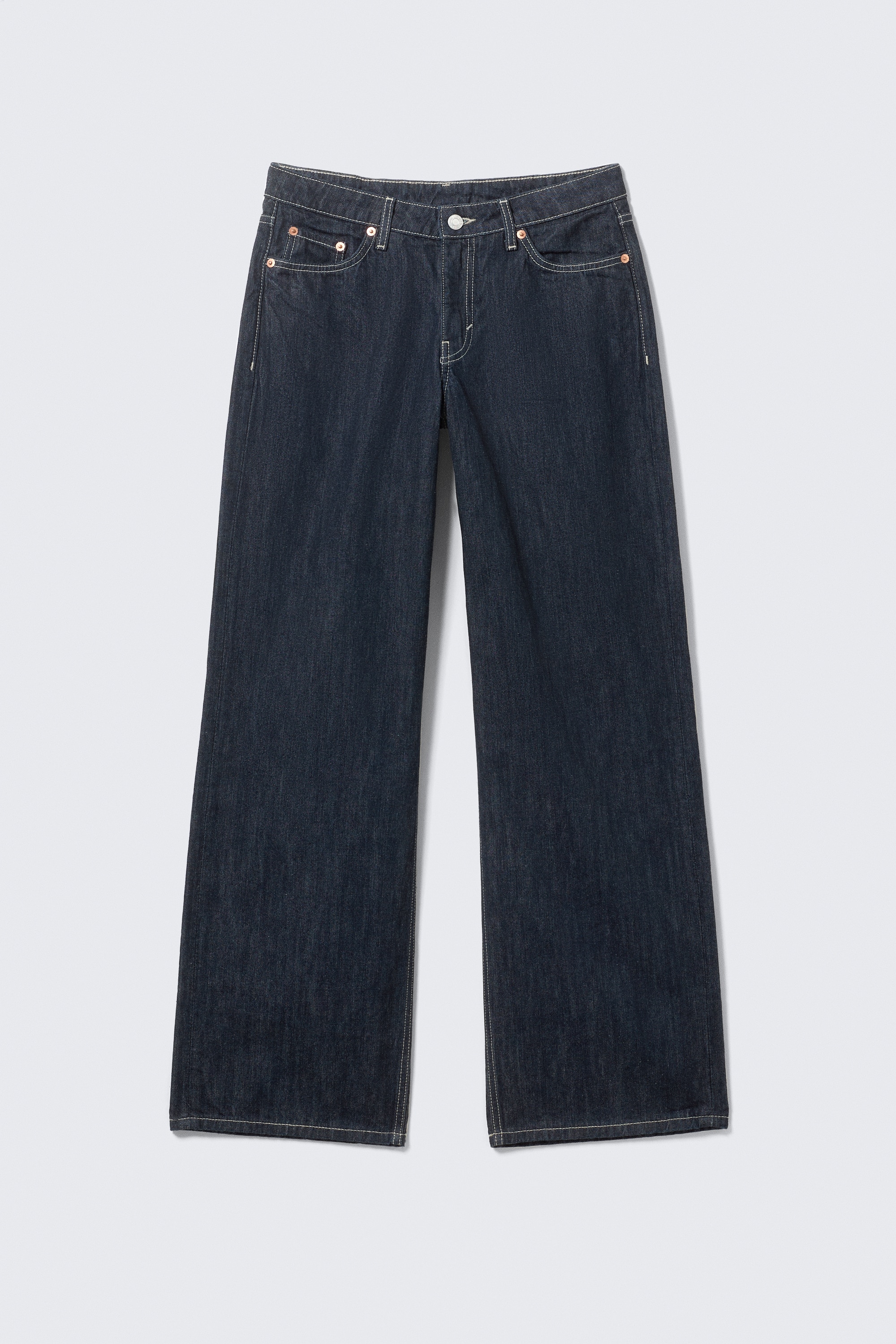 Jean jambe large taille basse Ample - Blue Rinse – Bleu foncé/Bleu Redondo - Bleu moyen/Baltic Blue - Bleu foncé/Risso Black - Black/Snow Blue - Bleu clair/Gasoline Blue – Bleu moyen/One Blue - Medium Blue/Ink Black - Noir/Gris mine - Gris foncé/Blue Stream - Bleu moyen/Lip Blue - Bleu clair/Lake Blue - Bleu foncé/Deep Sea Blue - Bleu foncé/Mine Blue – Bleu moyen