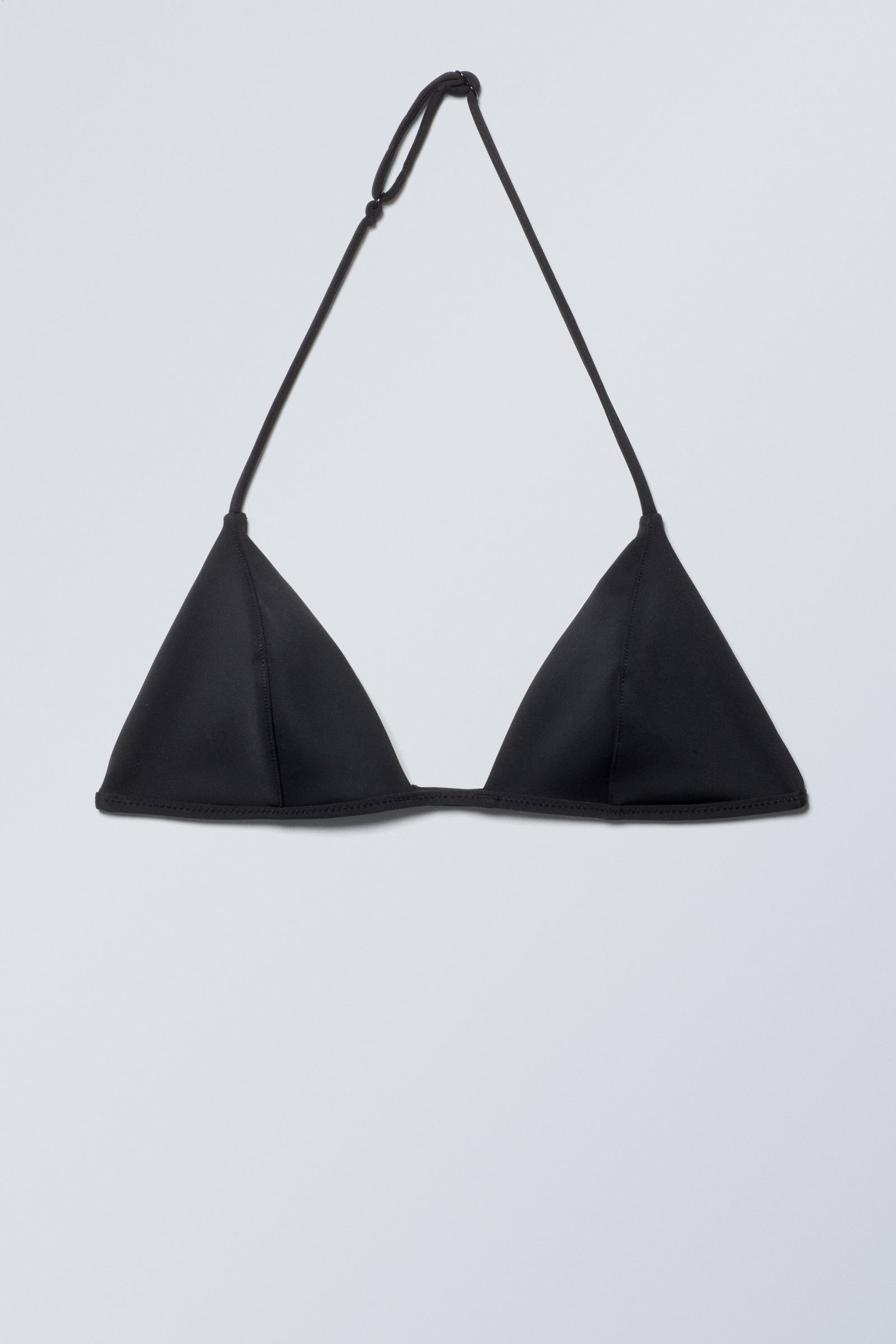 Black - Scuba Mini Triangle Bikini Top - 1
