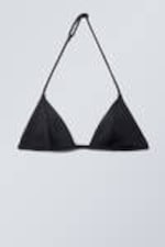 Black - Scuba Mini Triangle Bikini Top - 0