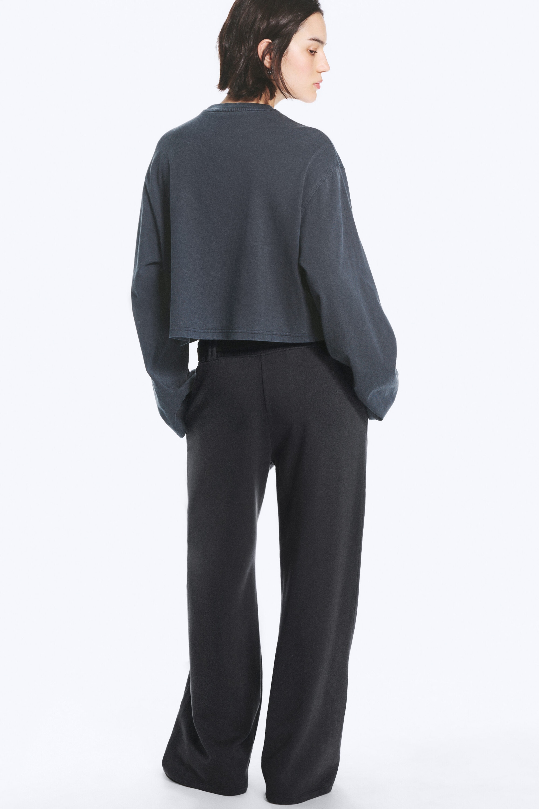 Dark Blue - Loose Pleated Joggers - 5
