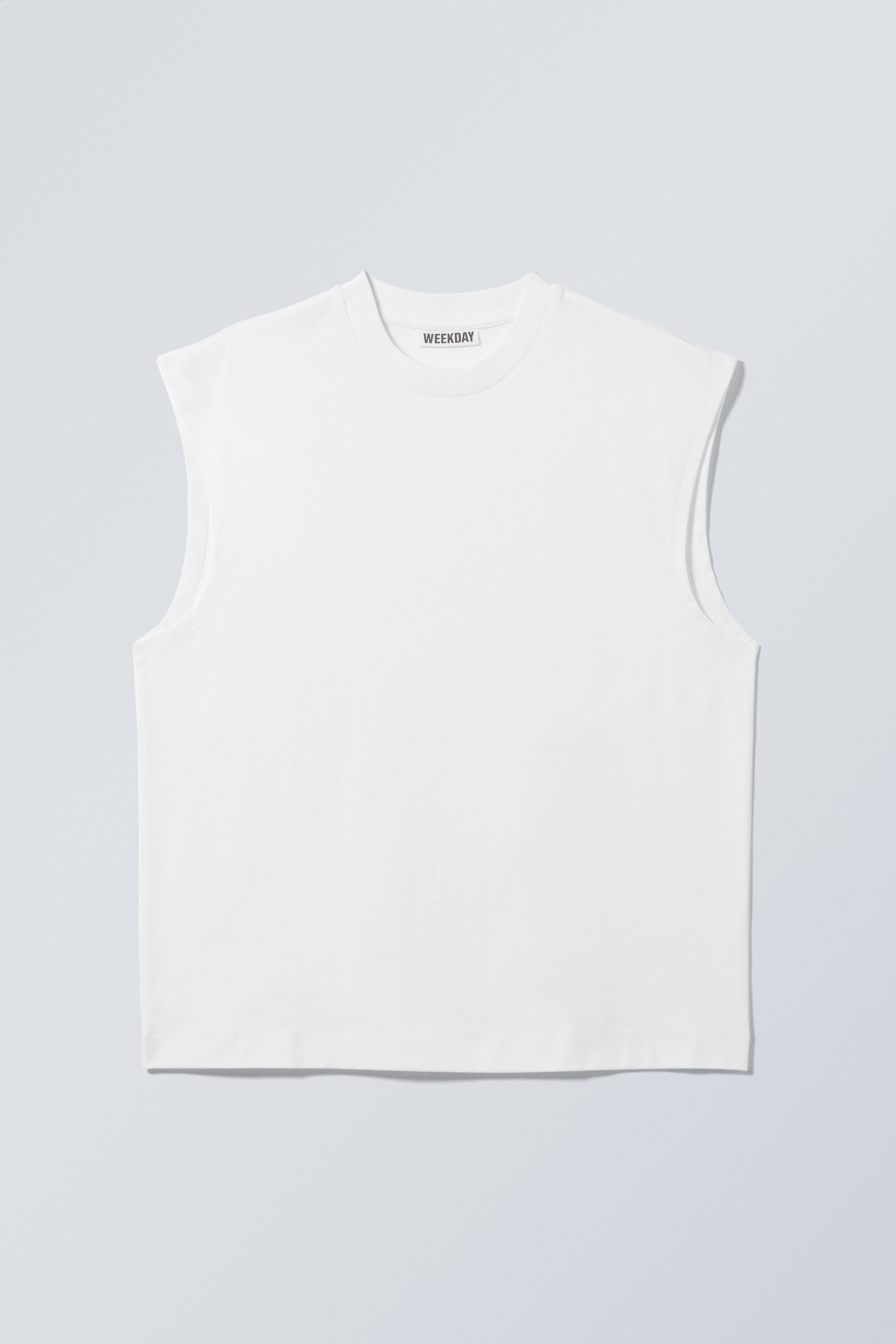 Visualizza immagine più grande: Canotta squadrata in cotone con vestibilità loose - Bianco - UOMO | H&M IT 1