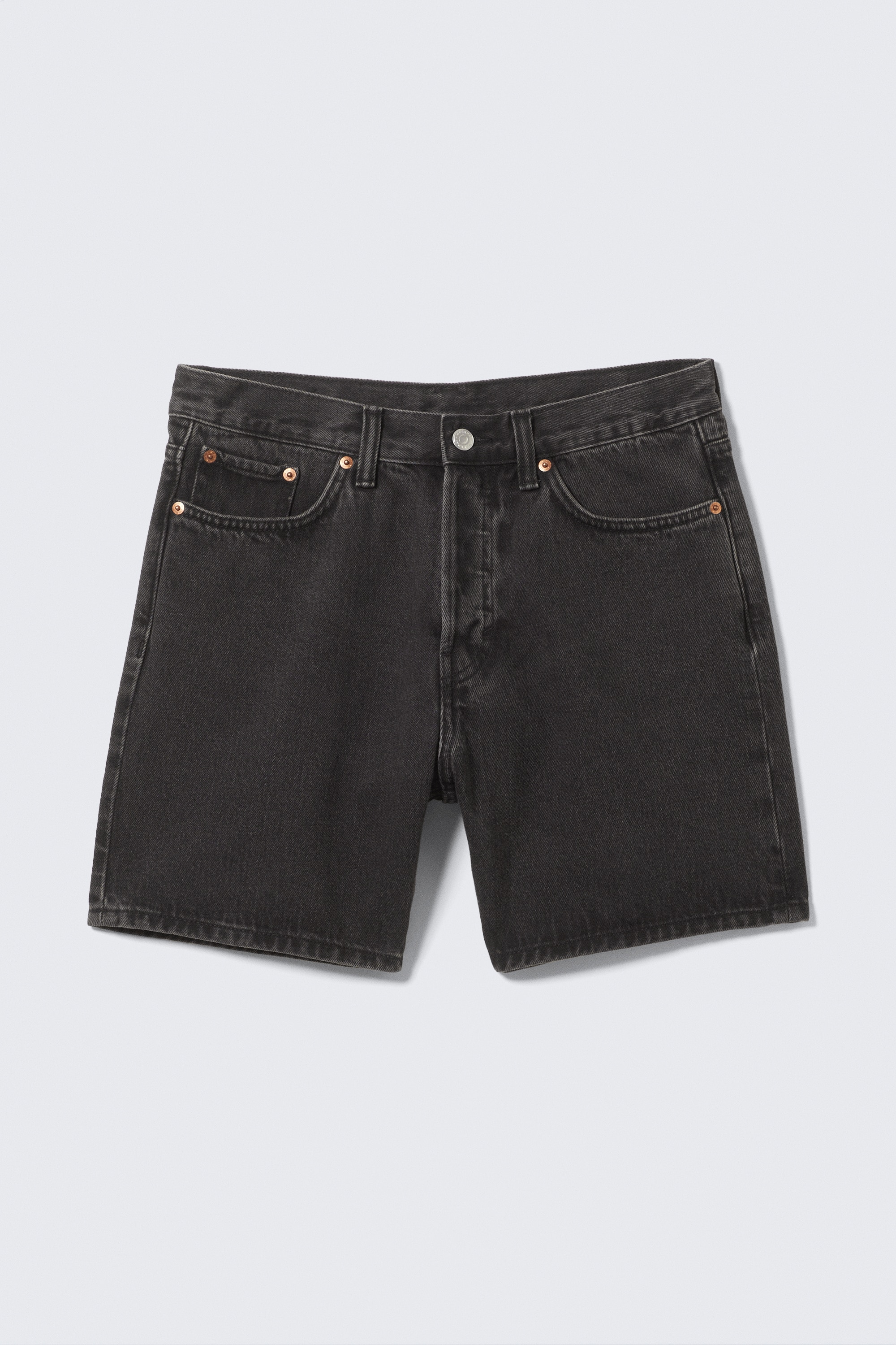 Shorts Space relaxed in denim a metà coscia - Nero deciso – Nero/Radio Blue - Blu medio/Port Blue – Azzurro