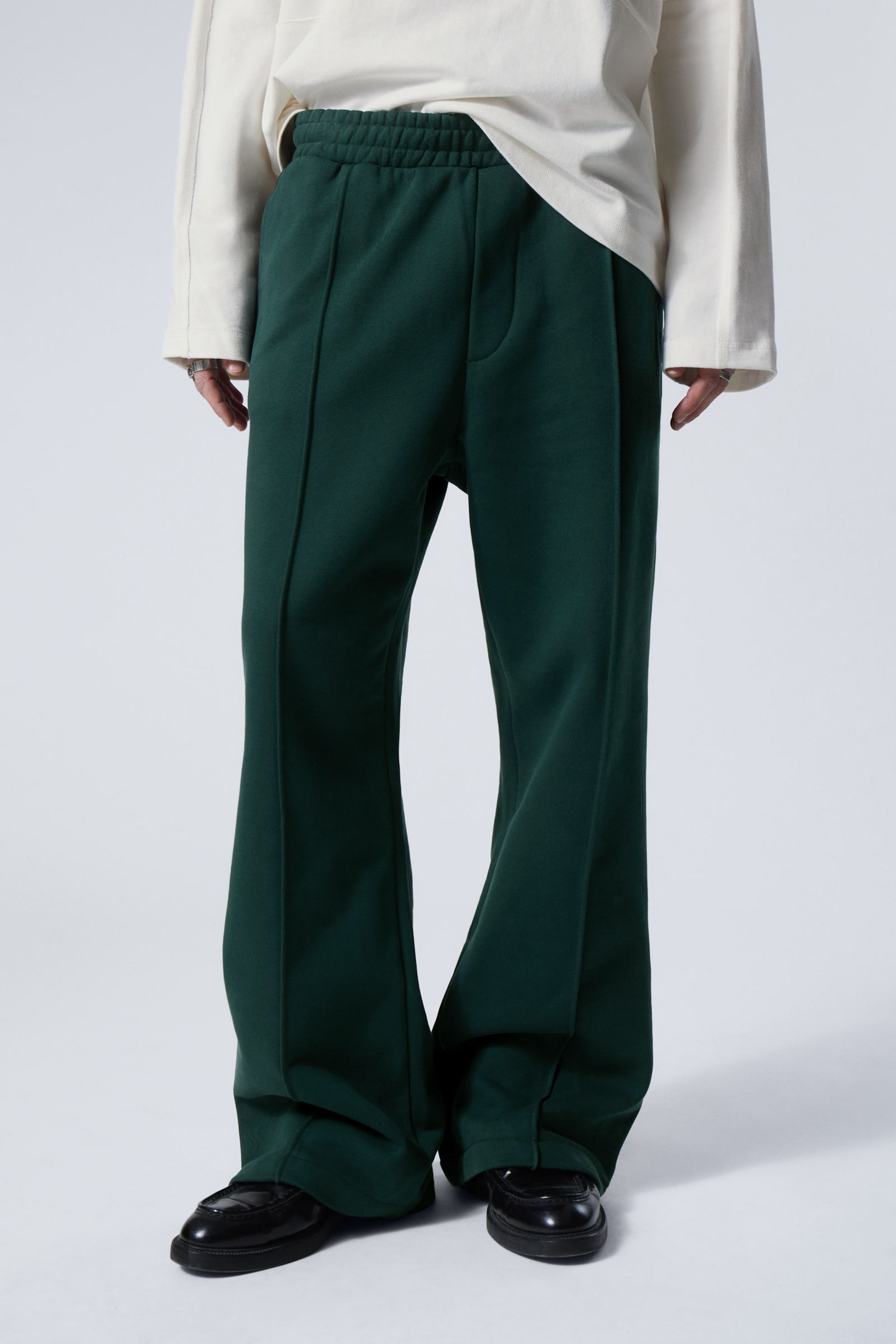 #2D3938 - Flared Loose Fit Sweatpants - 2