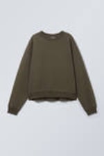Dark Khaki Green - Essence Standard Sweatshirt - 0